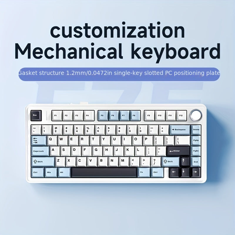 AULA F75 Wireless Mechanical Keyboard with Hot-Swappable Keycaps, RGB, Gaming