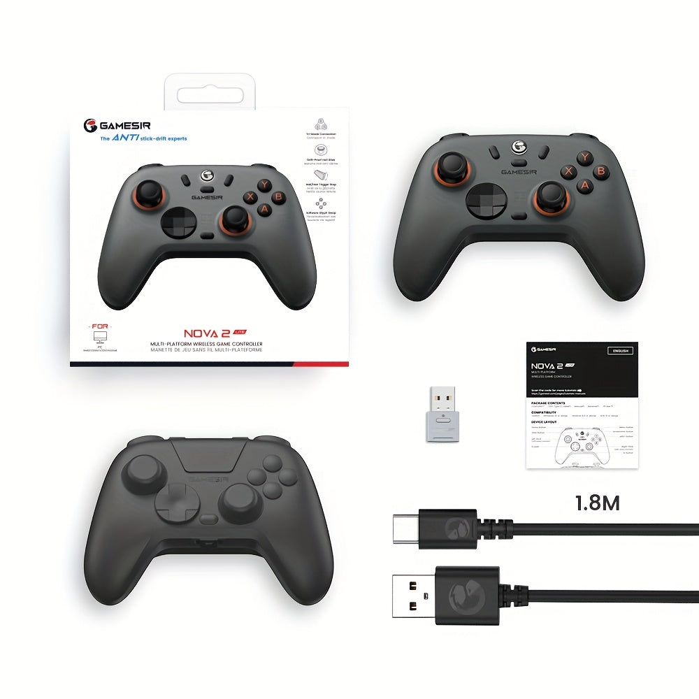 GameSir Nova 2 Lite Wireless Game Controller PC Gamepad with Hall Effect Joysticks