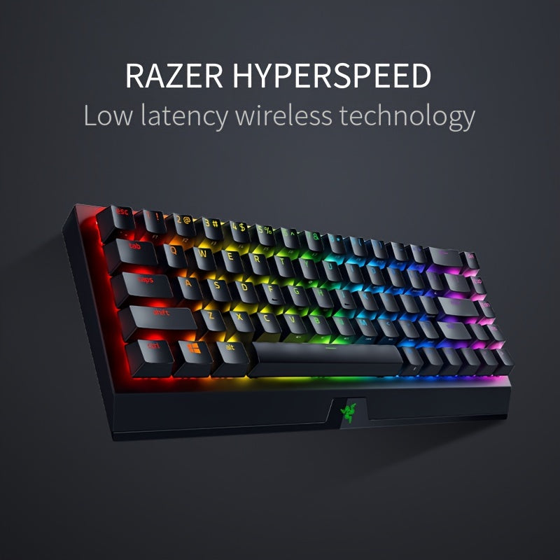 RAZER Black Widow V3 Mini Mechanical Gaming Keyboard, Wireless RGB Backlit