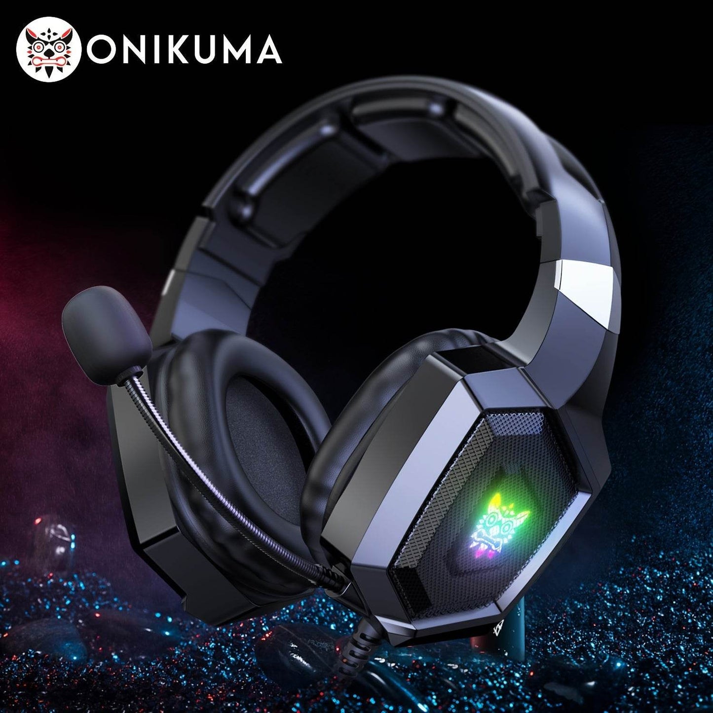 ONIKUMA K8 Gaming Headset Lightweight Fashionable Cool Wired Stereo Gaming Headphone