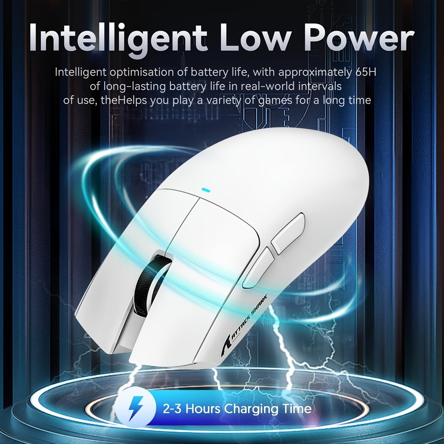 ATTACK SHARK X11 Wireless Gaming Mouse with RGB Magnetic Charging Dock, PixArt PAW3311 Sensor