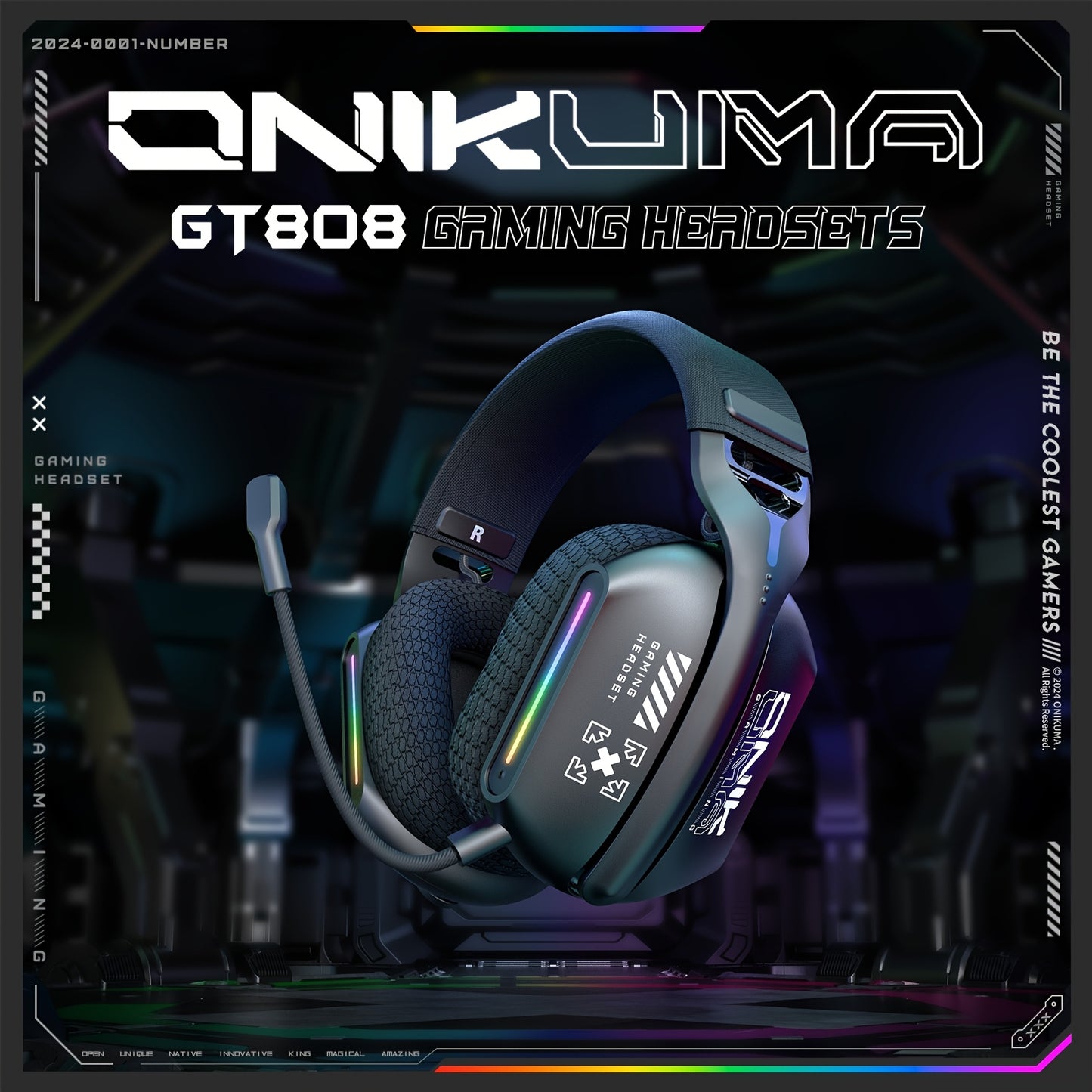 ONIKUMA GT808 hot-selling wireless headset, three modes of use, adaptable to all