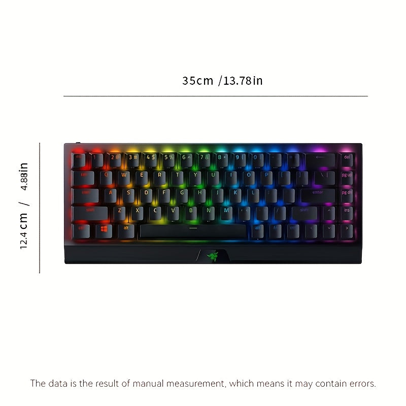 RAZER Black Widow V3 Mini Mechanical Gaming Keyboard, Wireless RGB Backlit