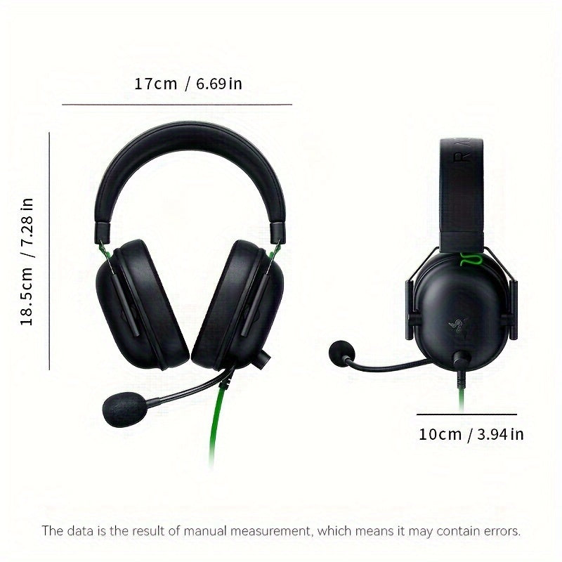 Razer BlackShark V2 X Gaming Headset, 7.1 Surround Sound,