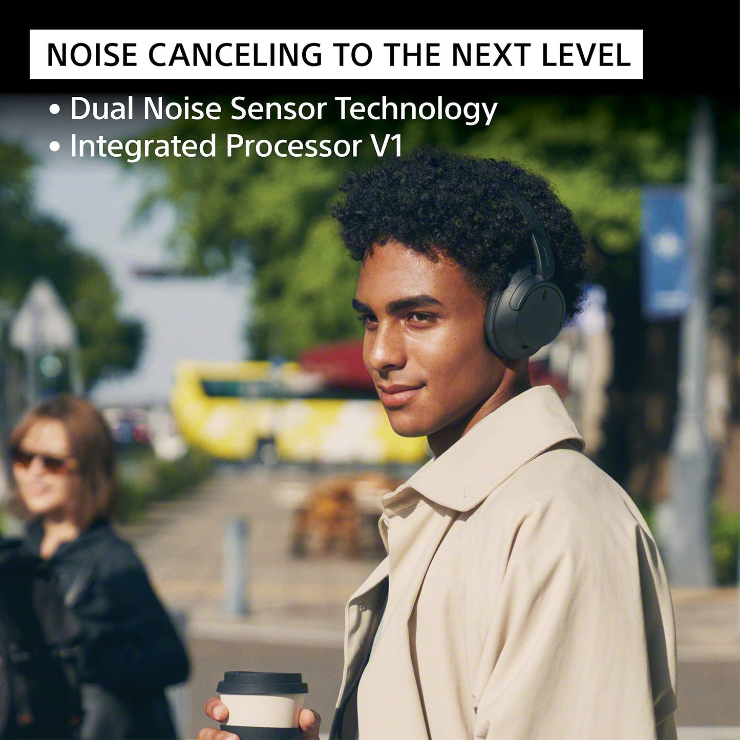 Sony WH-CH720N Wireless Headphones, Active Noise Cancellation, Touch Control