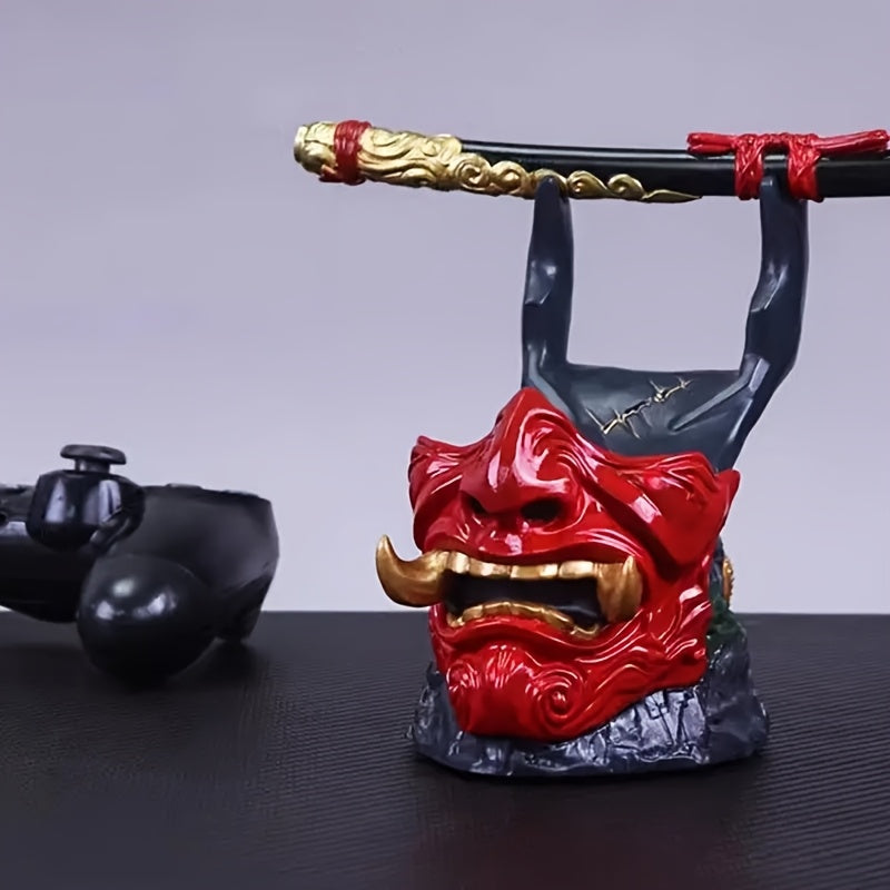 1pc Unique Demon Face Warrior Sword Controller Stand
