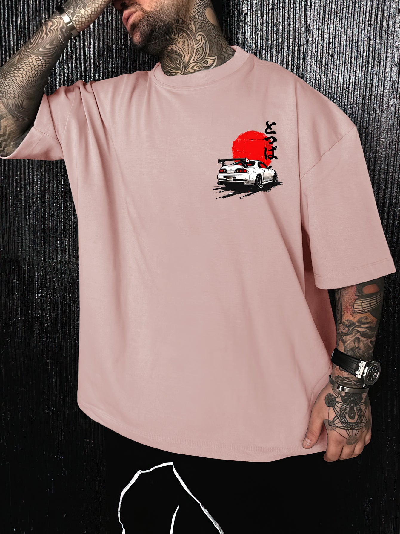 Men'S & Women'S Japanese Anime Racing Graphic T-Shirt