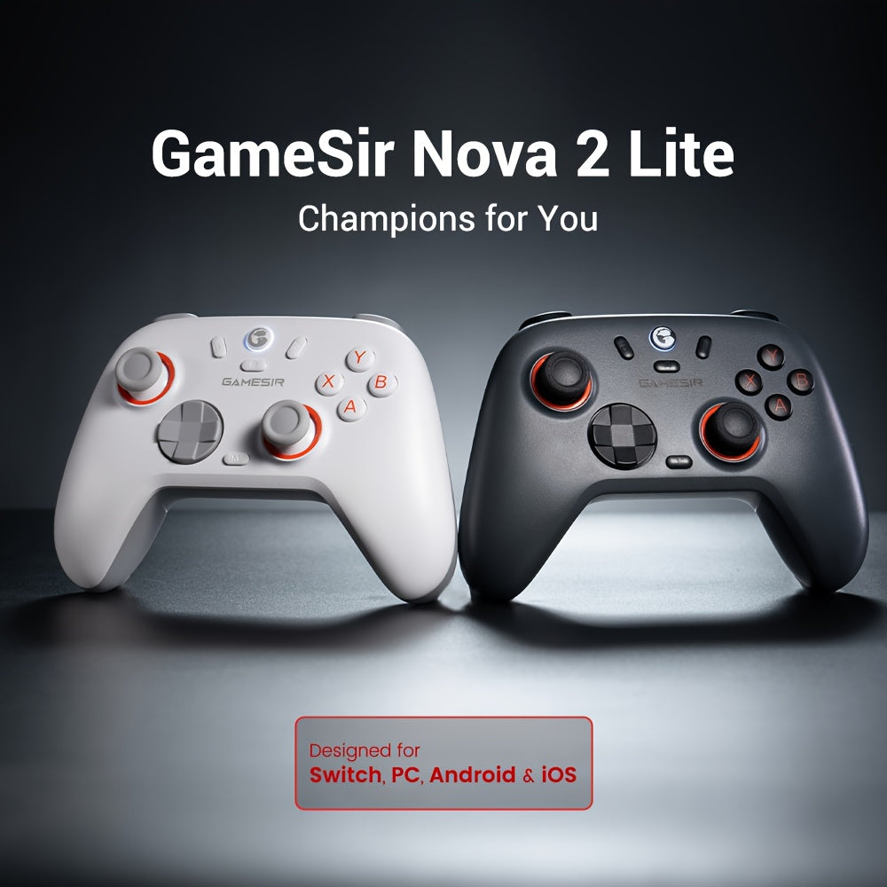 GameSir Nova 2 Lite Wireless Game Controller PC Gamepad with Hall Effect Joysticks