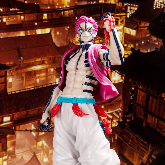 Series Anime Statue - Iconic Male Character Figure with Dynamic Pose, Blue Tattoo