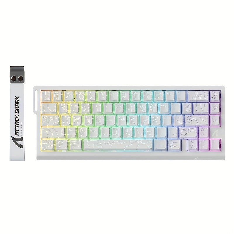 ATTACK SHARK X68HE Magnetic Gaming Keyboard - 60% RGB Backlit, 8KHz Magnetic Response