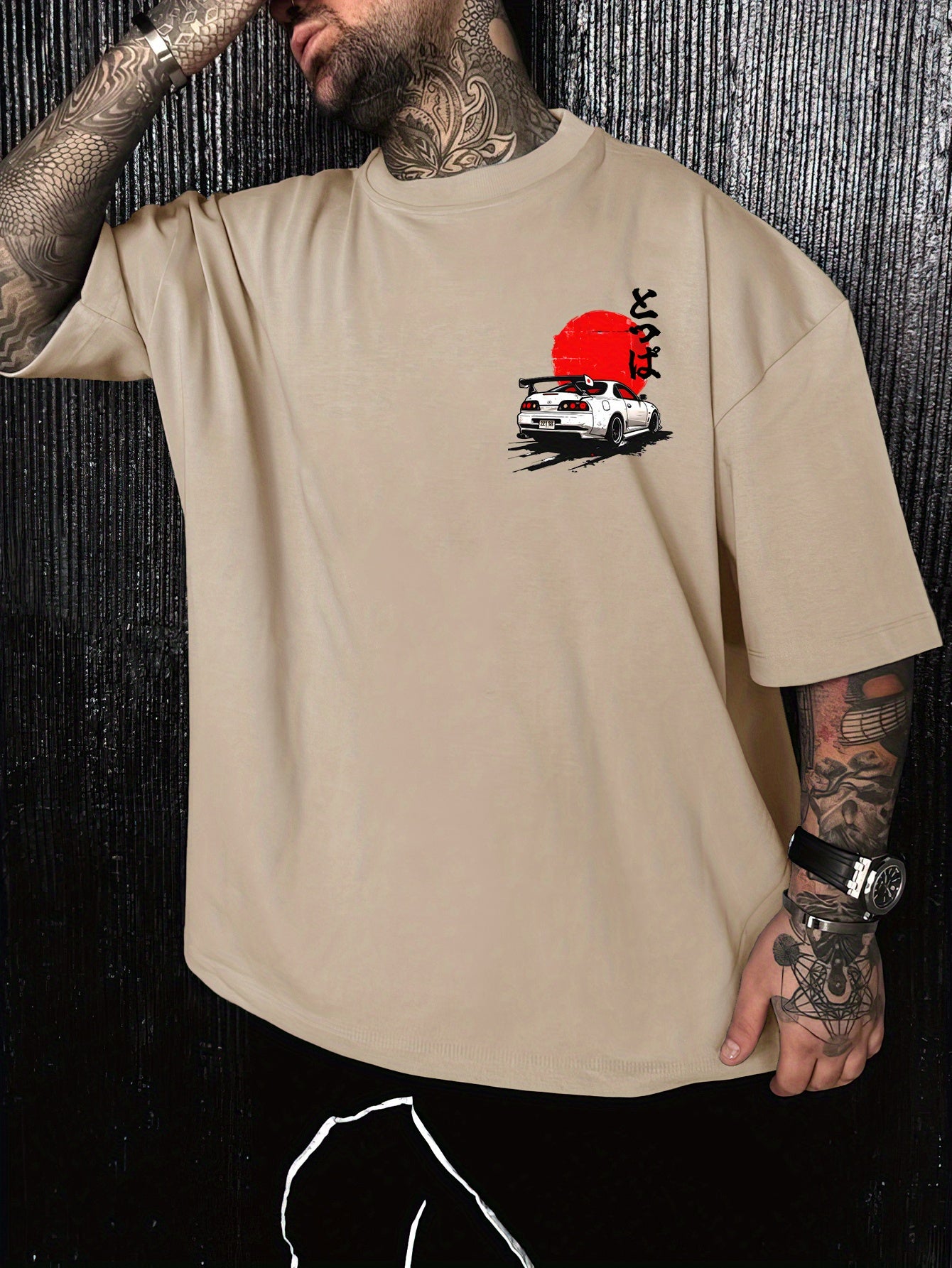 Men'S & Women'S Japanese Anime Racing Graphic T-Shirt