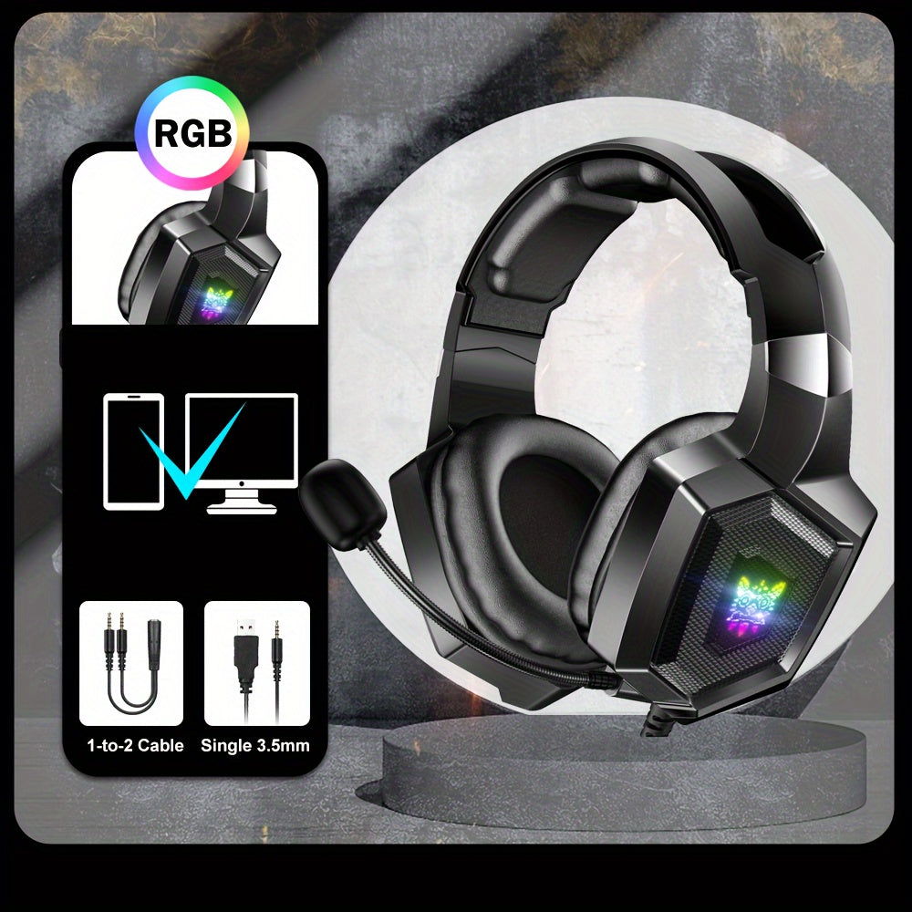 ONIKUMA K8 Gaming Headset Lightweight Fashionable Cool Wired Stereo Gaming Headphone