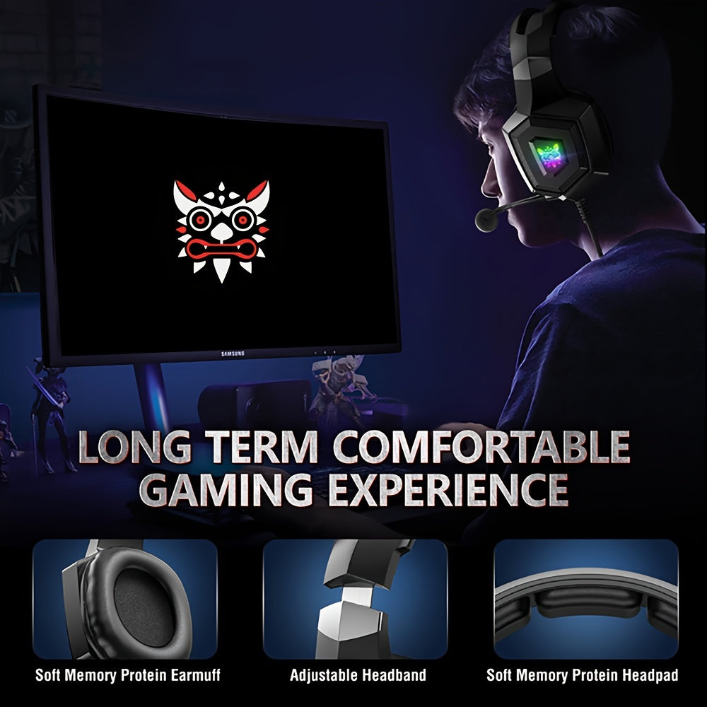 ONIKUMA K8 Gaming Headset Lightweight Fashionable Cool Wired Stereo Gaming Headphone