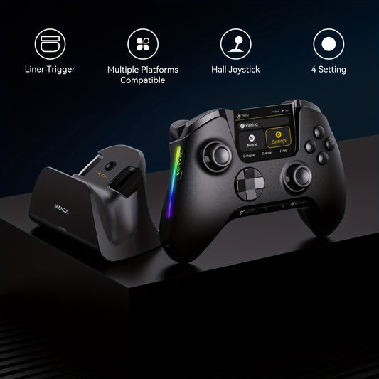 NO DRIFT ManbaOne Interactive Screen Gaming Controller for PC/Switch/iOS/Android/Steam Deck