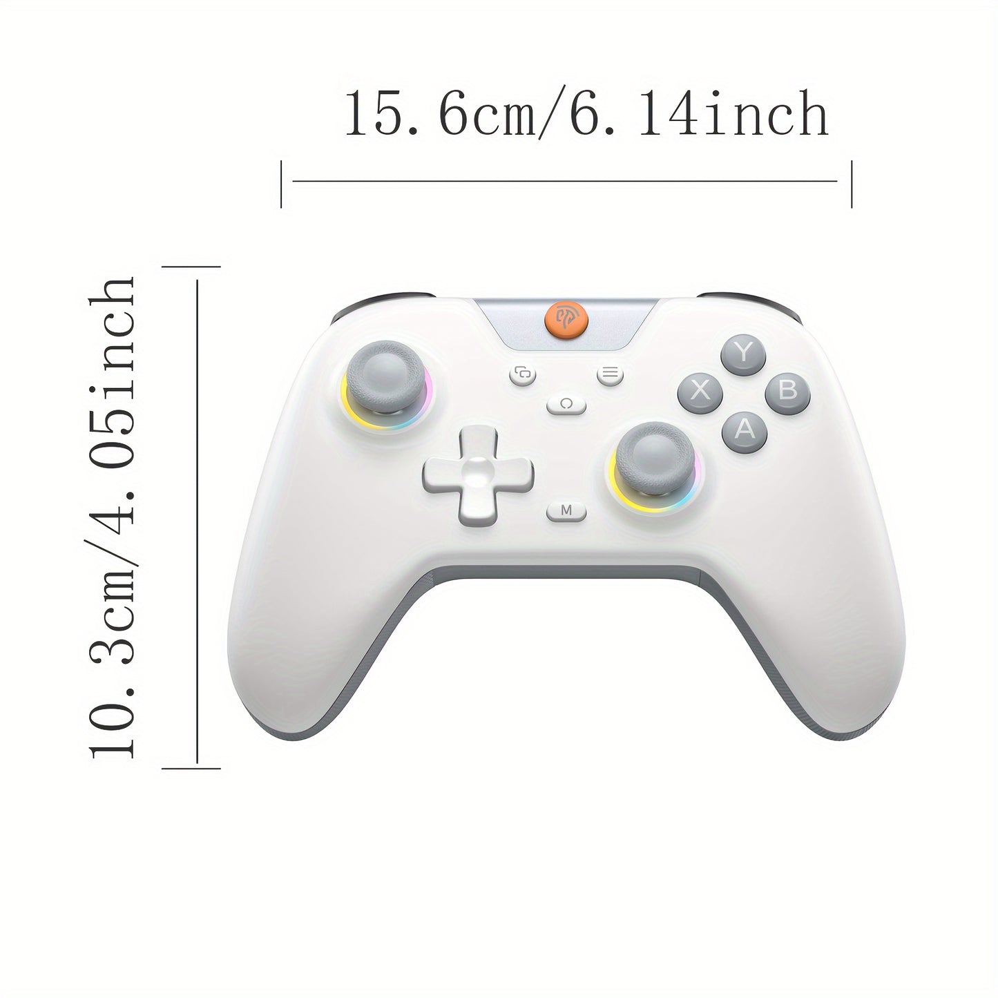 EasySMX Wireless PC Controller, X05 Gaming Controller with 7 Light Colors.