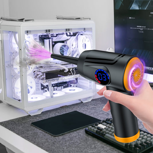 Cordless Electric Air Duster with 51000 RPM High-Power Blower, 4-Speed Adjustable & LCD Display, 3000mAh