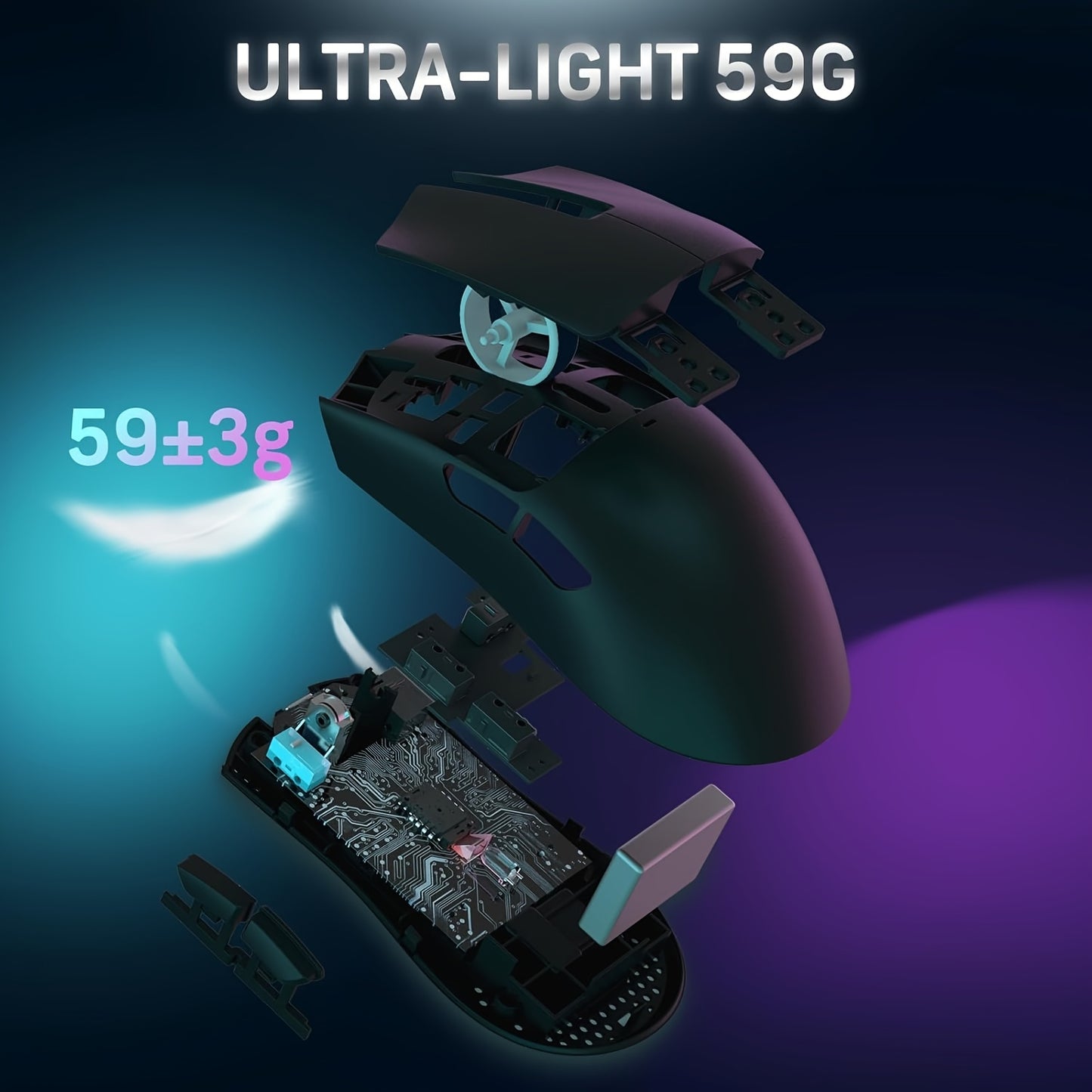 ATTACK SHARK X11 Wireless Gaming Mouse with RGB Magnetic Charging Dock, PixArt PAW3311 Sensor