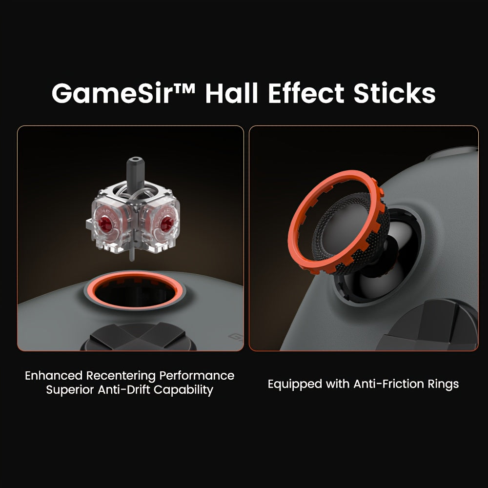 GameSir Nova 2 Lite Wireless Game Controller PC Gamepad with Hall Effect Joysticks