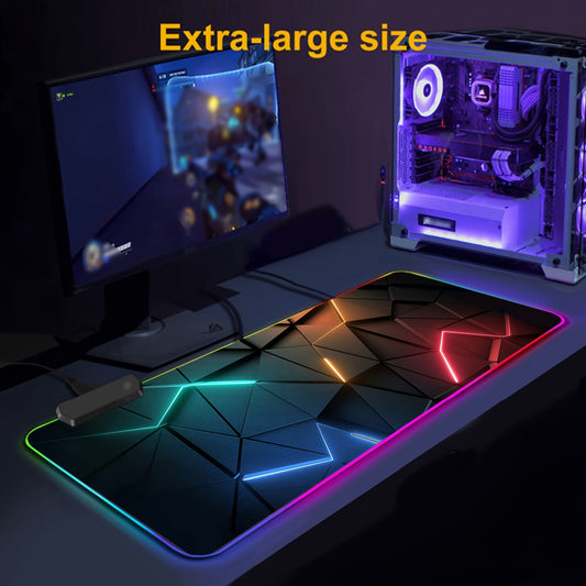 FOBIANJIE RGB Gaming Mouse Pad, Silicone with Non-Slip Rubber Base
