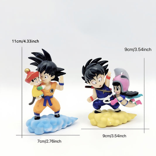 Dragon Ball Anime Merchandise, Nimbus Cloud Scene Figure, 1 or 2 Random Characters Included.
