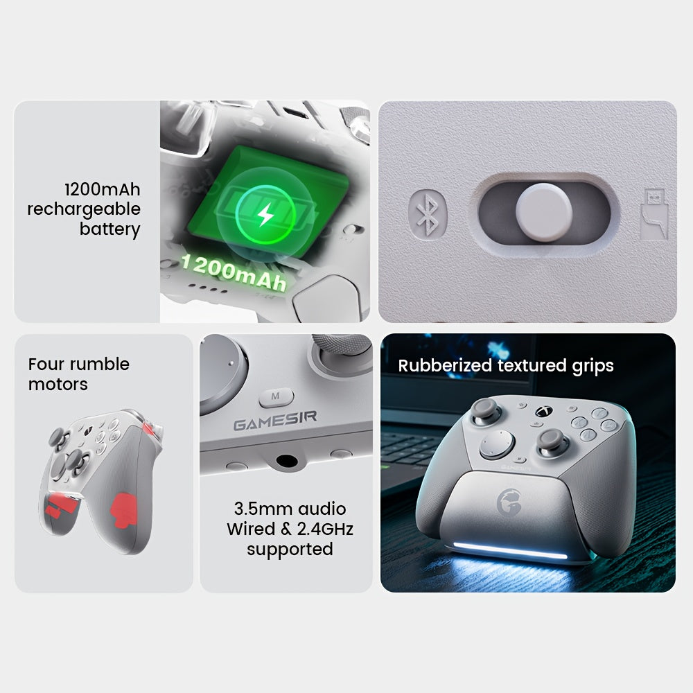 GameSir G7 Pro Xbox Licensed Tri-Mode Game Controller for Xbox (Wired)/PC (2.4G + Wired)/Android (BT)
