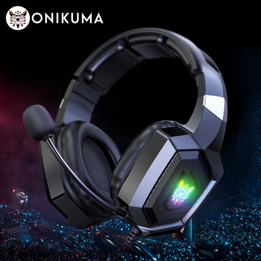 ONIKUMA K8 Gaming Headset Lightweight Fashionable Cool Wired Stereo Gaming Headphone