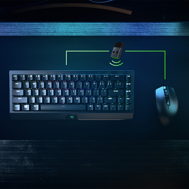 RAZER Black Widow V3 Mini Mechanical Gaming Keyboard, Wireless RGB Backlit