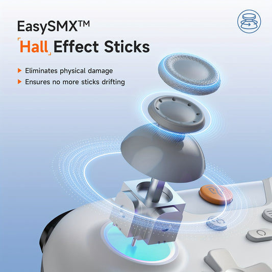 EasySMX Wireless PC Controller, X05 Gaming Controller with 7 Light Colors.