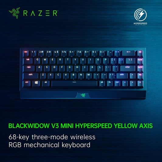 RAZER Black Widow V3 Mini Mechanical Gaming Keyboard, Wireless RGB Backlit