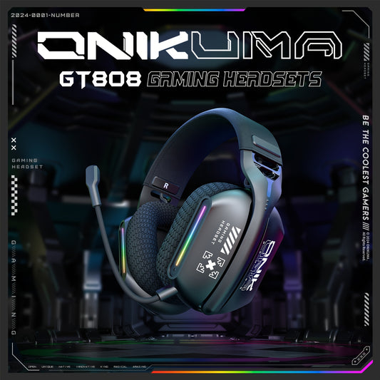 ONIKUMA GT808 hot-selling wireless headset, three modes of use, adaptable to all