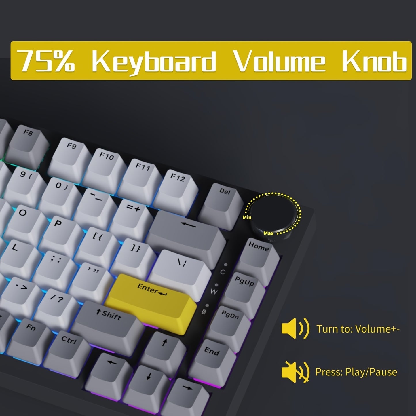 AK820 MAX new magnetic switch Type-C wired-computer game keyboard