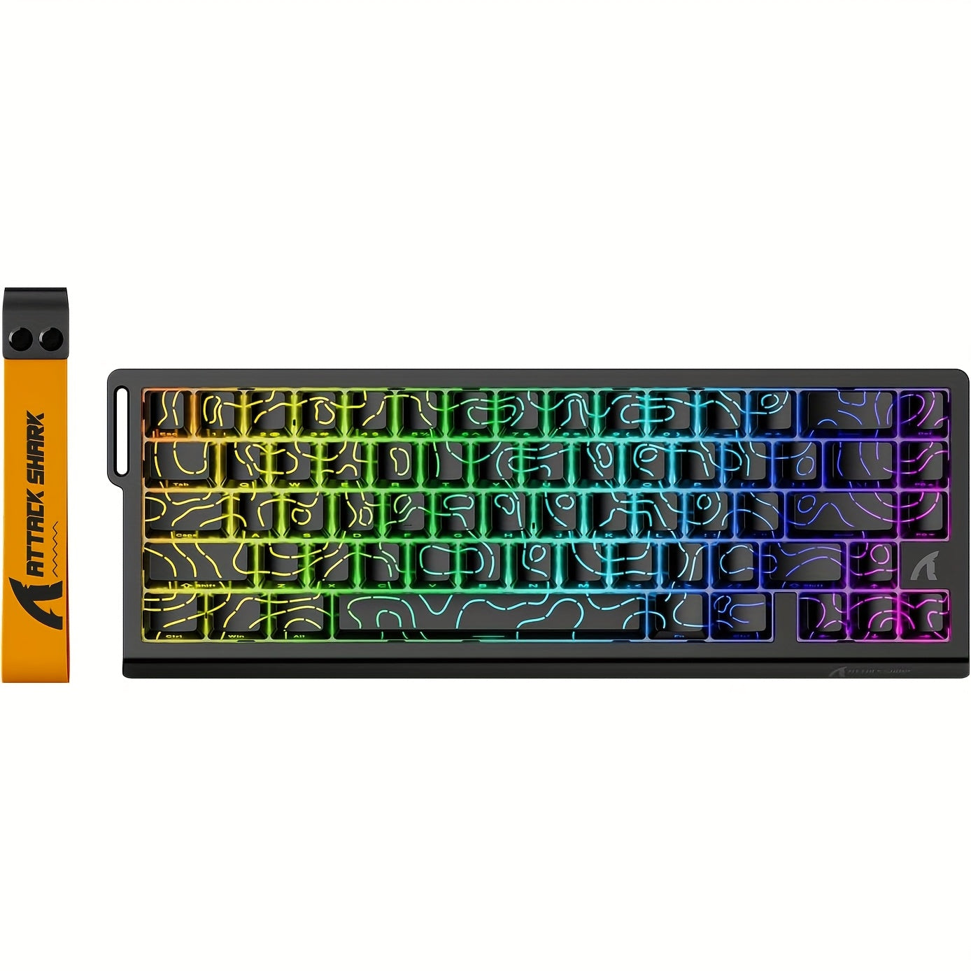ATTACK SHARK X68HE Magnetic Gaming Keyboard - 60% RGB Backlit, 8KHz Magnetic Response