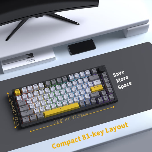 AK820 MAX new magnetic switch Type-C wired-computer game keyboard