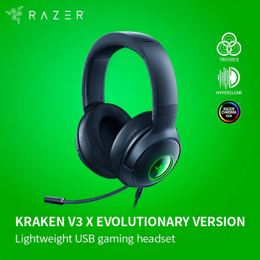 Razer Kraken V3 X Evolutionary Version: Lightweight USB Gaming Headset